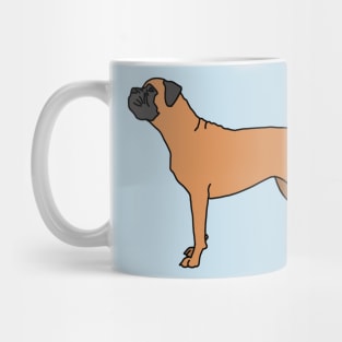 bull mastiff pocket tee Mug